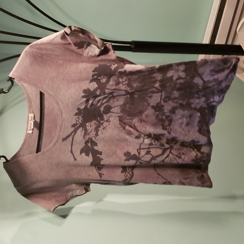 2 for $10/ Coldwater Creek Grey and Purple Top
